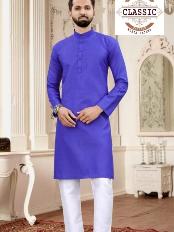 Men Pure Cotton Kurta with Churidar